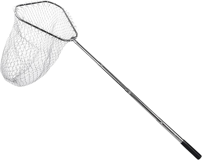 Chicken Catching Net Bird Net with Telescoping Pole, Strong Stainless Handle Full Extended to 48 Inches