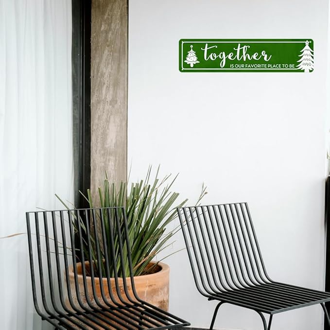 Family Sign Wall Decor Together Is My Favorite Place To Be Sign Vintage Metal Tin Signs Inspirational Quotes For Home Kitchen Bedroom Bar Cafe Club Wall Art Decor 16x4 Inches