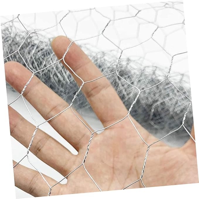 1Roll Heavy Duty Chicken Fence Netting Galvanized Wire Fencing for Poultry Rabbit Cages and Garden Protection Durable Ventilated Barrier for Optimal Animal Living