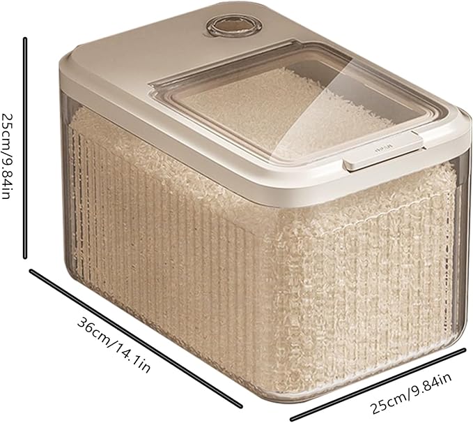 Versatile Feed Dispenser - Sealed Container for Dog Food | Treat Bin for Soybean Flour, Cereal, Rabbit, Barn, Garage, Sturdy Holder for Large Quantities of Fresh Dry Kibble