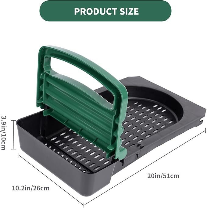 Chicken Nesting Box Tray, Plastic Laying Box Tray for Chicken Nest Boxes
