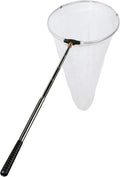 RESTCLOUD Insect and Butterfly Net with 12" Ring, 24" Net Depth, Handle Extends to 59 Inches for Adults and Kids (12" Ring, 59" Handle)