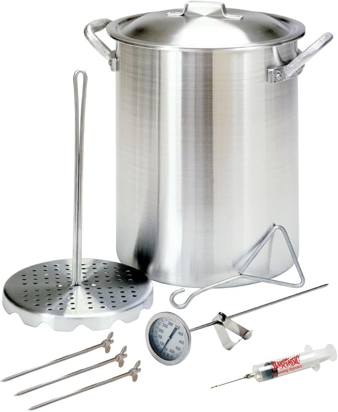 Bayou Classic 3016 30-Quart Outdoor Turkey Fryer with Basket and Fry Pot