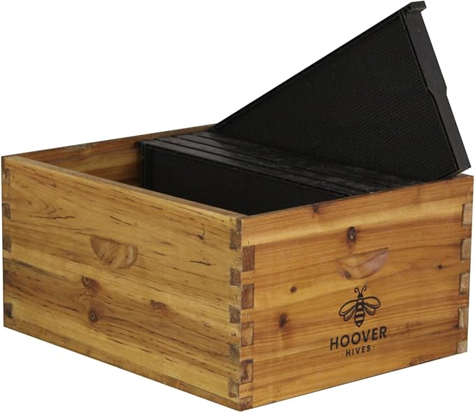Wax-Coated 10 Frame Beehive - Starter Kit Starter Kit With 5 Frames