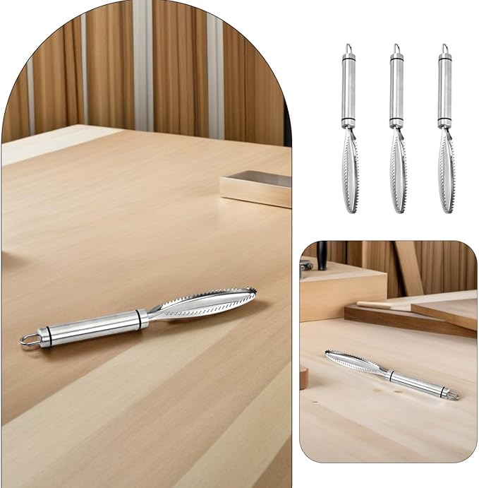 Stainless Steel Chicken Lung Scraper Handheld Poultry Processing Tool Ergonomic Design 9.44 Inch for Farm and Home Use