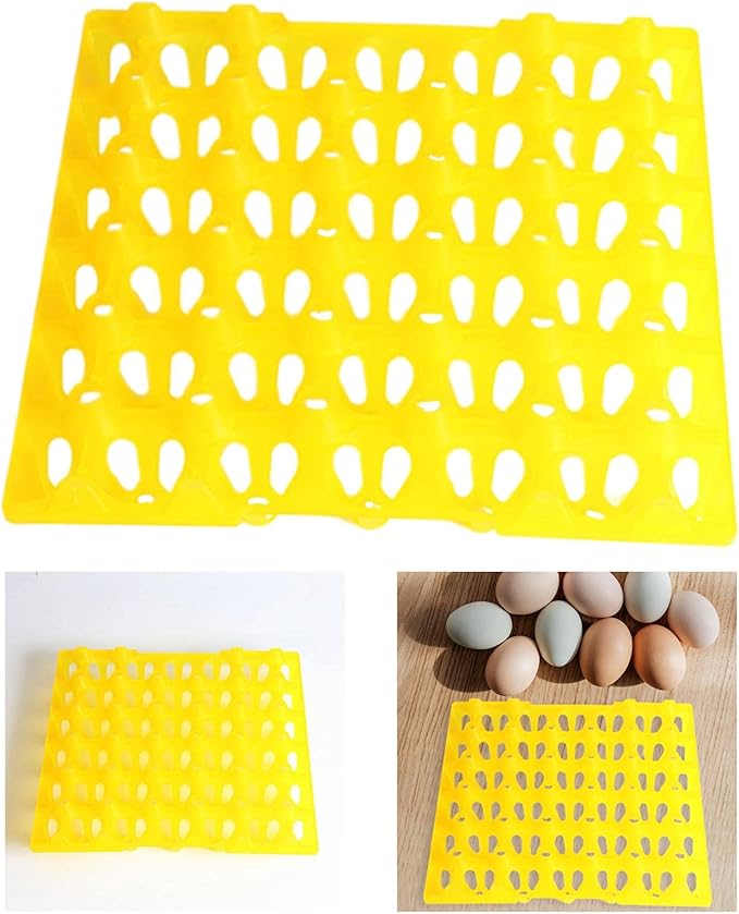 Farm Egg Container Long Distance Transport Breathable Egg Holder, Yellow