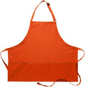DayStar Apparel Premium Quality 3-Pocket Bib Apron with Adjustable Neck and Extra Long Ties - Style 200