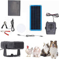 Solar Heater for Chicken Coop, Portable Car Solar Powered Heater, Heaters for Chicken Coop Home Car Greenhouse, Solar Panel Heaters with Overheating Protection for Chicken Kitten Puppy Pets