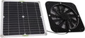 13.5 Inch Solar Powered Fan, 100W Solar Exhaust Fan Kit with Auto Speed Adjustment, Portable Solar Panel Ventilation Fan for Greenhouse, Chicken Coop, Dog Kennel, Pet House, and Outdoor Sheds
