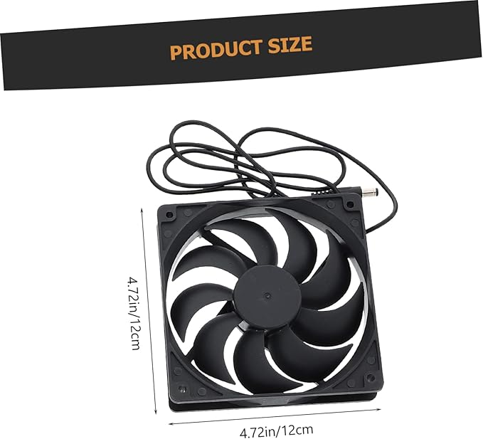 Totority 1set Solar Powered Fan for Chicken Coop and Small Ventilation for Greenhouses and Outdoor Spaces