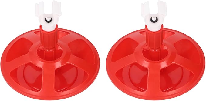 Zerodis Automatic Chicken Waterer, 2 Pack, PP Material, G3/4 Thread, Poultry Drinking Bowl for Chicks, Ducks, Geese Animal Water Dispenser