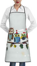 Cute Colorful Dog Paw Printed Unisex Bib Aprons BBQ Cooking Kitchen Aprons for Women Men Chef