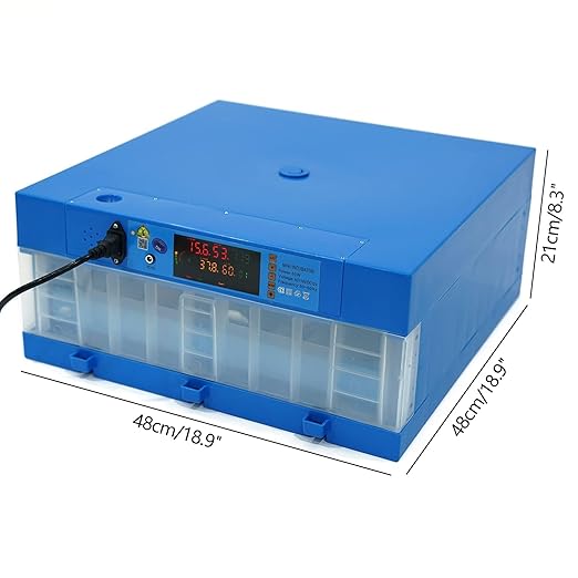 64 Eggs Incubator, Automatic Smart Eggs Digital Incubator Household Mini Incubator Box Egg Water Bed w/Fully Automatic Egg Turning and Humidity Controle for Chickens Goose Birds Ducks