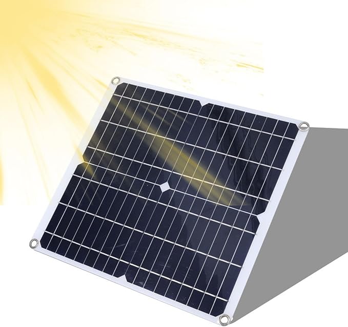 9.8in Solar Exhaust Fan Kit with 30W Solar Panel, Portable IP65 Waterproof Ventilation System for Greenhouse, Chicken Coop, Shed, Dog House - High Airflow, Durable ABS Material,