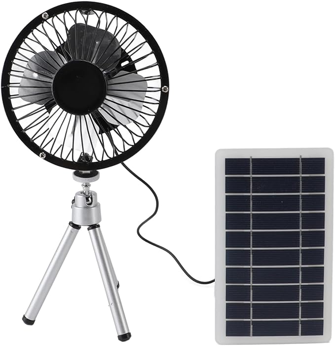 10W Solar Fan,Solar Powered Fans with Stand for Pet House Chicken Coop RV Greenhouse