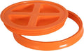 Gamma2 Gamma Seal Lid for Utility Buckets - Fits 3.5, 5, 6 & 7 gallon buckets, Orange, Made in USA (Pack of 12)