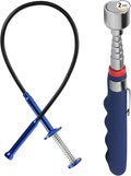20lb Telescopic Magnet,24.4in Claw Grabber Flexible Pickup Tool Automotive Tools for Garbage Litter Pick Home Sink Drain and Metal Small Items.for DIY Handyman, Father/Dad,Women etc.