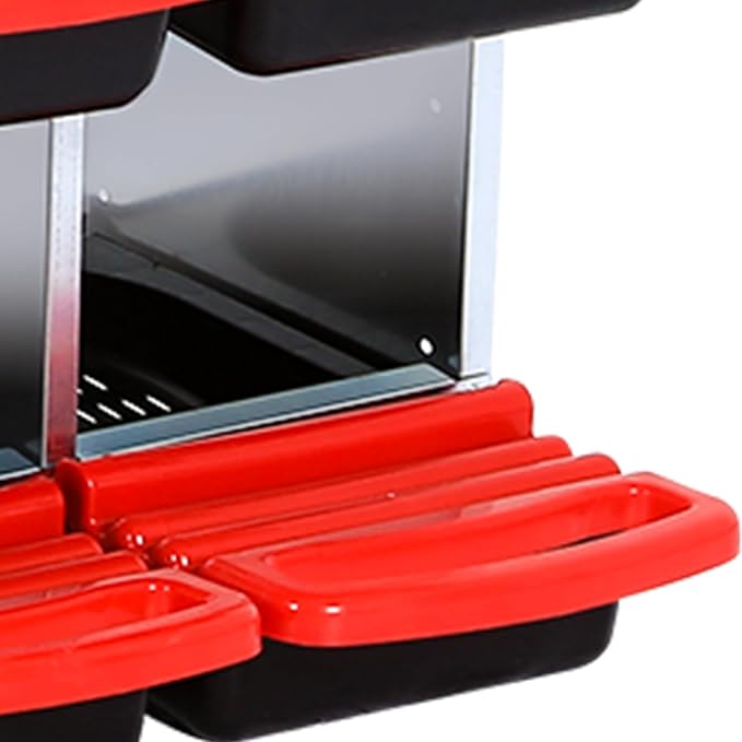Red 6/8/10-Hole Wall-Mount Chicken Nesting Box with Legs & Roll-Away Design – Easy Egg Collection, Pull-Out Cleaning, Durable Roosting Box for All Chicken Breeds