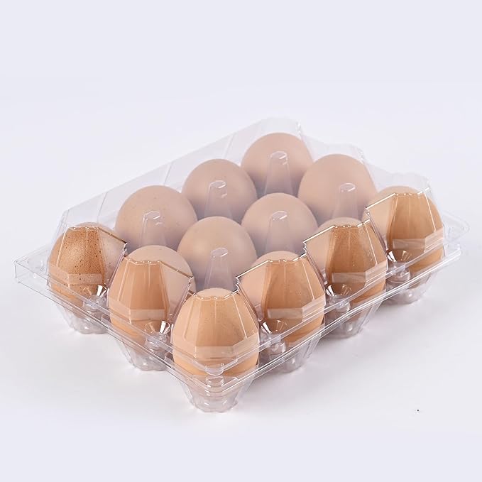 120 pc clear plastic Egg Cartons Cheap Bulk, 12grid Reusable Eggs Carton Bulk, clear plastic egg cartons,Egg cartons cheap bulk Perfect for Family, Farm, Markets, Display