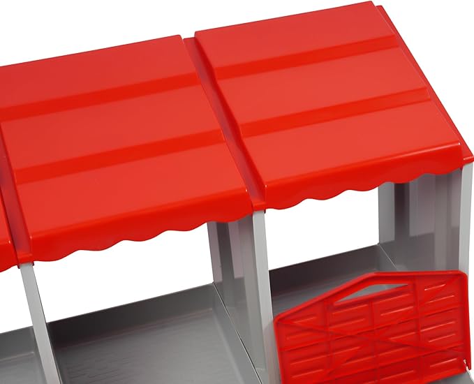 Chicken Nesting Box, 8 Compartments PP Nesting Box, Wall Mountable Nesting Boxes with Inclined Top, Drain Holes & Resting Platform for Chicken and Poultry to Collect Eggs