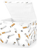 Scattered Smoke Pattern Storage Bins with Lids Foldable Storage Basket with Handles Collapsible Large Fabric Organizer Containers for Clothes Shelves Closet Office Home