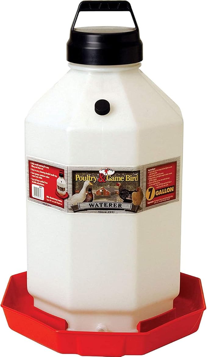 Little Giant PPF7 7 Gallon Capacity Automatic Chicken Poultry Waterer (2 Pack)