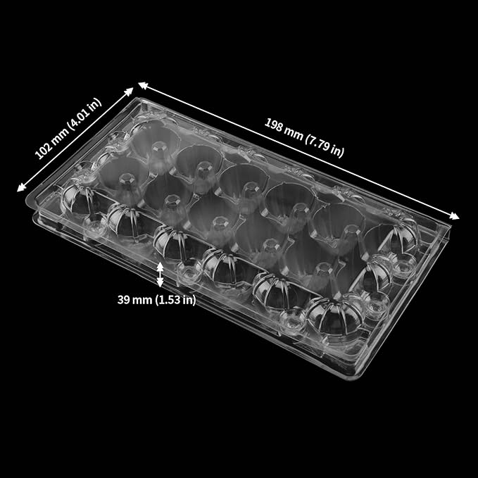 JAPCHET 150 Pack 18 Grid Quail Egg Cartons, Reusable Quail Egg Cartons Cheap Bulk, Stackable Plastic Quail Egg Container for Quail Eggs
