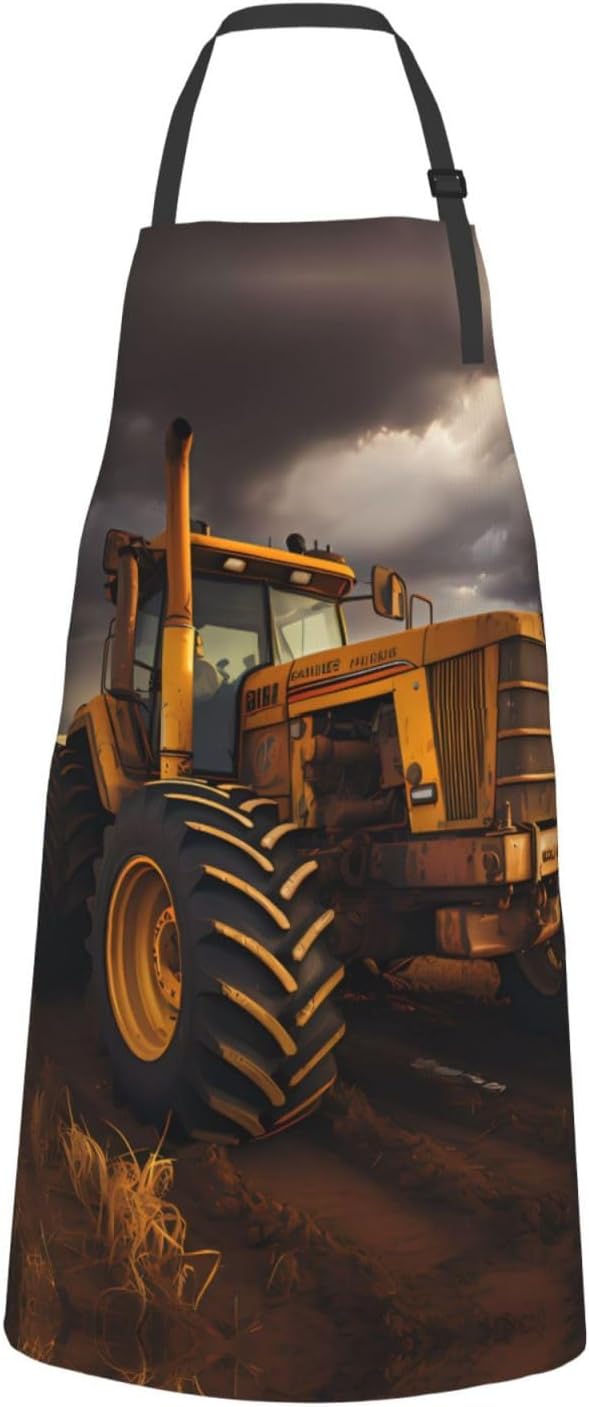 Tyrannosaurus rex Heavy Duty Waterproof Apron with Pockets for AdultsResistant Grilling, Gardening, Painting