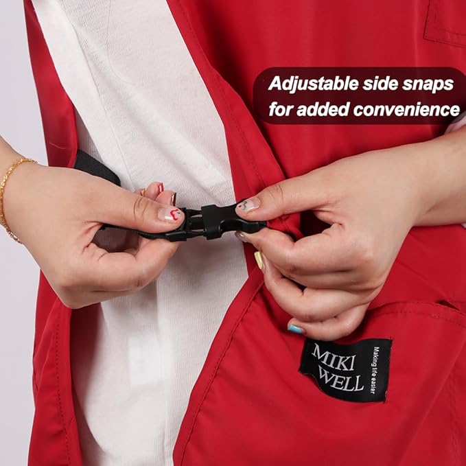 Waterproof Unisex Cobbler Apron with 4 Pockets Vest Style Ultralight Chef Waiter Work Overalls