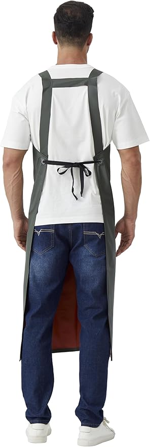 Nanxson Adjustable Heavy Duty PVC Waterproof Apron,Work Apron for Butcher,Dishwashing,Cleaning Fish Pet Grooming Factory