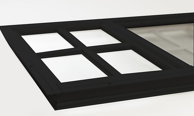 Shed Windows 12x18 (2-Pack) | Sliding Windows with Tempered Glass & Screens | Flush Mount, Black Aluminum Frames for Sheds, Chicken Coops & Playhouses