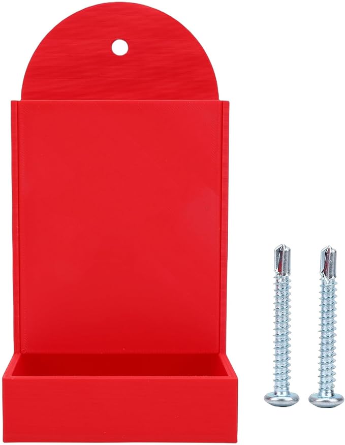 Zerodis Chicken Feeder Hanging Automatic PVC Feed Dispenser with Red Color Large Capacity for Chickens Ducks and Quails