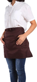 ZJchao Apron, Half Length Kitchen Aprons Aprons With Pockets for Kitchen or Serving