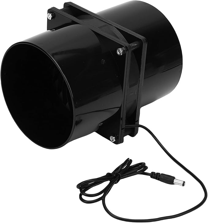 Solar Powered Flange Exhaust Fan - Solar Ventilation Fan for Greenhouse, Chicken Coop & Shed