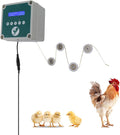 Sorandy Automatic Chicken Coop Door Controller, Electric Chicken Door Actuator Motor Set, IP44 Cage Opener with Timer Light Sensor Remote Control Poultry House Door Actuator Motor Kit (US Plug)