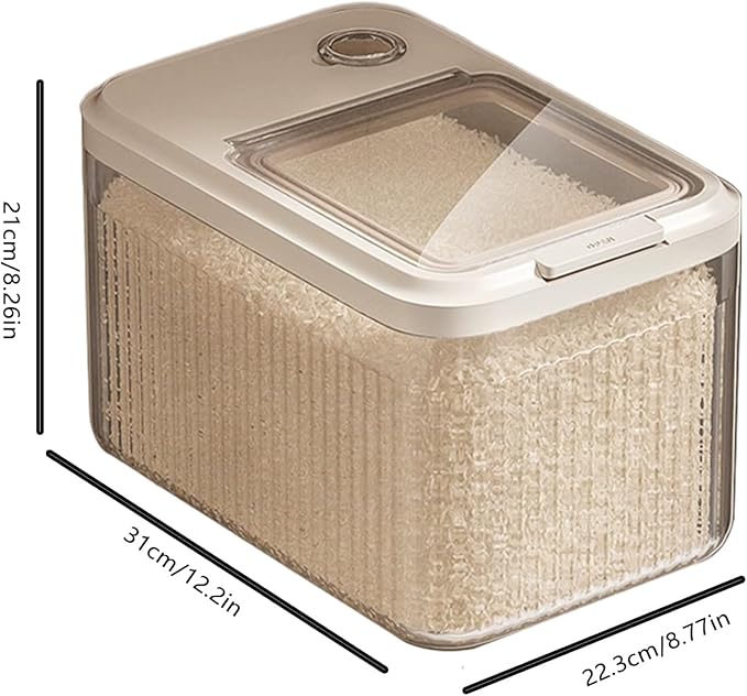 Dog Food Storage Container - Sealed Container for Dog Food | Treat Dispenser for Soybean Flour, Cereal, Rabbit, Barn, Garage, Durable Air-Tight Bin for Dry Goods and Pantry Organization