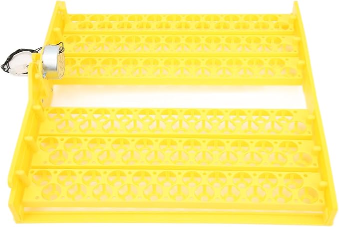Depisuta Automatic Egg Incubation Tray, 132 Eggs Turning Tray with Even Heating for Chicken Duck Quail Incubators (12V)