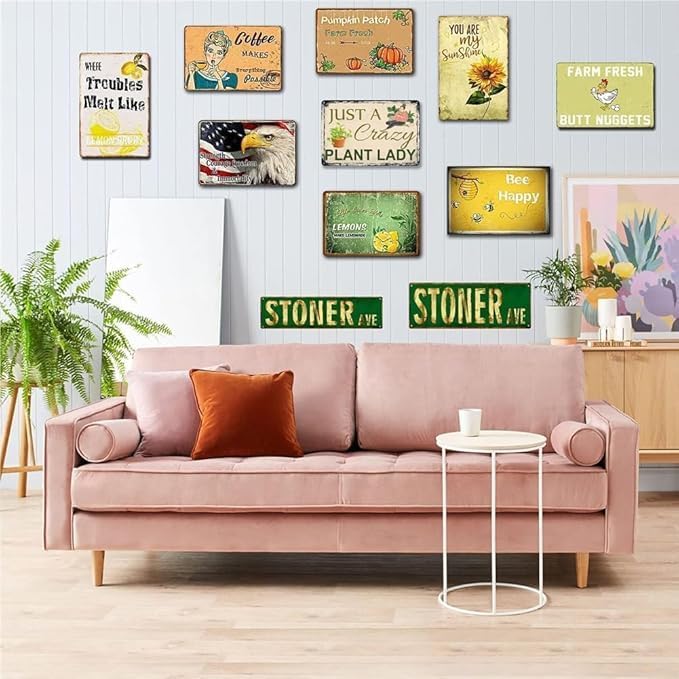 farmhouse wall decor A society grows great when old men plant trees whose shade they know they shall never sit in retro sign Cave Retro Metal Plaque for Farmhouse,Garage,Cafe,Restaurant 8X12inch