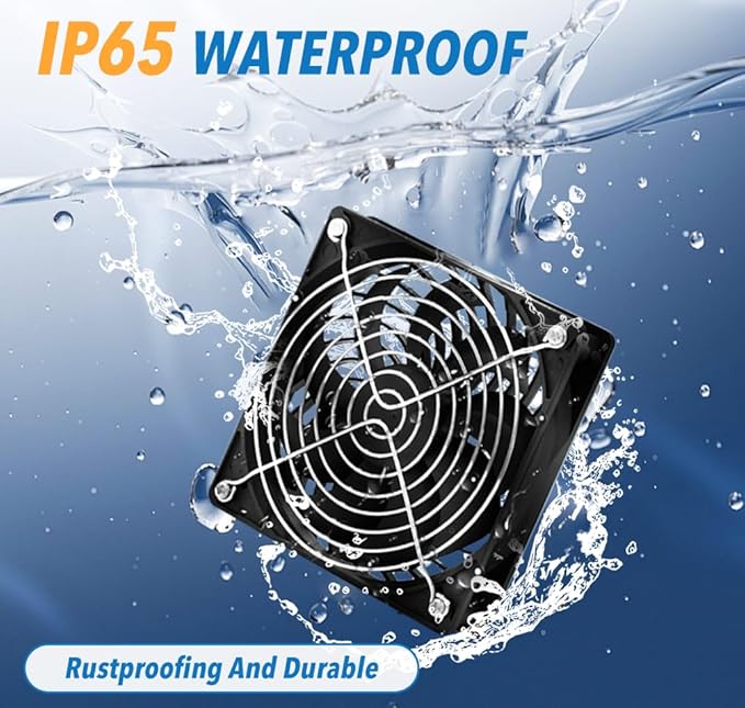 Solar Powered Fan Kit, 20W Solar Panel with 2 Fans, IP65 Waterproof Air Intake or Exhaust Fan for Chicken Coop, Greenhouses, Dog Houses, Pet Houses Outdoor