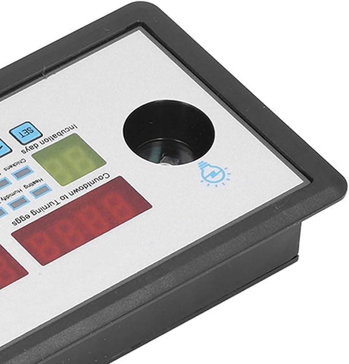 Pssopp Intelligent Incubator Thermostat, ABS Material, Realtime Temperature and Humidity Display, HighLow Alarm Function, Automatic Egg Turning for Eggs and Birds
