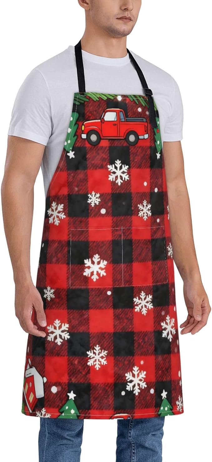 Shark Jumping Home Aprons 2 Pockets 33"×28" for Men Women, Ocean Sea Waterproof Kitchen Cooking Bib