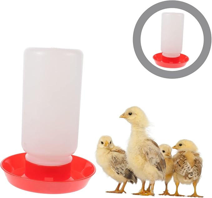 Farm Use Automatic Poultry Waterer and Chick Feeder Kit Food-Grade Drinking and Feeding Device for Chickens and Geese Easy to Clean Large Capacity