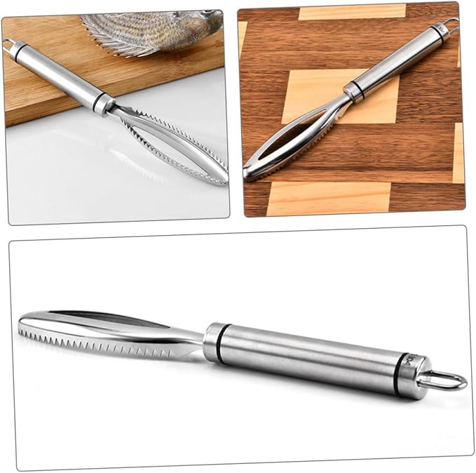 Poultry Lung Remover Set 2-Pack 9.44In Stainless Steel Practical Lung Scraper for Chicken Turkey Processing Ergonomic Handheld Tool for Home and Farm Use