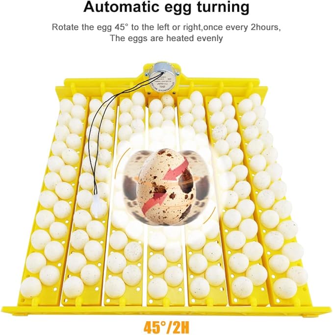 Automatic Multifunction Incubator Egg Tray With 110V Motor Turning Hatcher for Chickens/Ducks/Birds/Poultry (154-tray-110V)