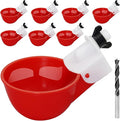 Chicken Waterer Cups,8 Packs Automatic Chicken Water Feeder Suitable for Chicks, Duck, Goose, Turkey and Bunny | Poultry Water Feeder Kit