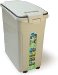 Arquivet Feed Container with Wheels, 54 Litres, 29 x 53 x 54.5 cm, Grey