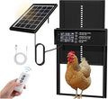 Waterproof Aluminum Alloy Solar Chicken House Door, Automatic Chicken Door with Timer, Anti-Pinch Weather Proof, Light Sensor