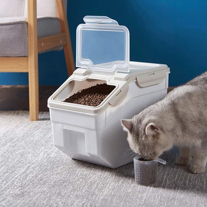 WINIAER Airtight Food Storage Containers, Large Capacity Pet Food Storage Container, Kitchen Pantry Storage Bin for Rice, Cereal, Flour, Snacks