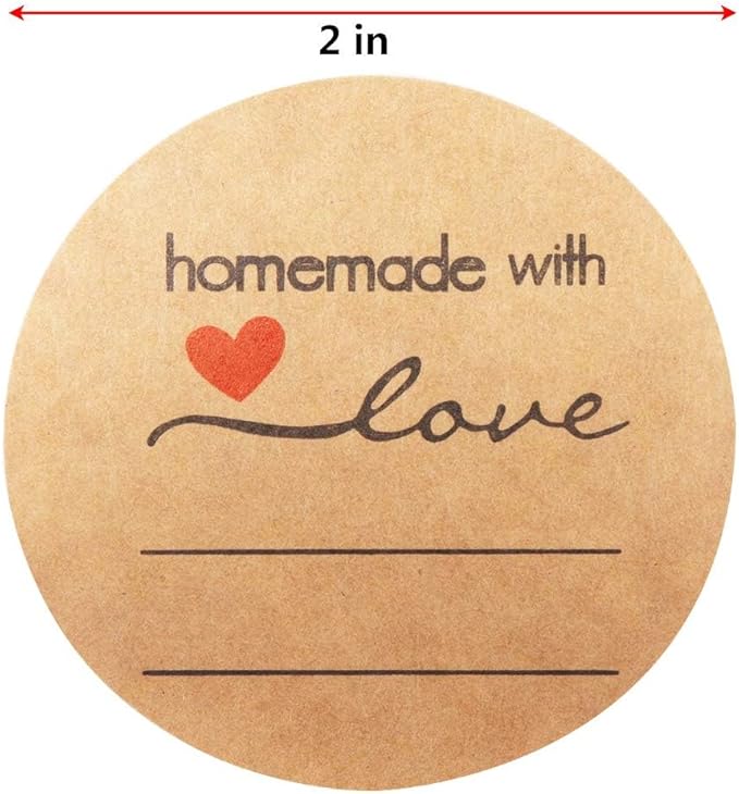 1000 Pcs Jam and Jelly Jar Canning Labels for Mason Jars and More(2" Round 500/roll. 2 Roll) with Lines for Writing- Jar Labels Jam, Jelly, and More