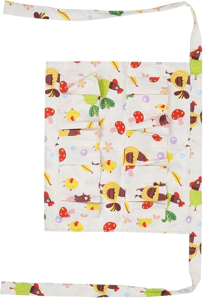 Eggs Collecting Protective Apron Multiple Pockets Chicken Eggs Gathering Holding Apron